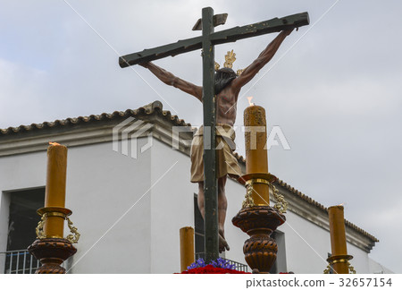 Holy Week in Spain, procession Holy Week in Spain, procession 32657154