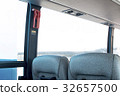 passenger compartment of a big shuttle bus 32657500