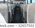 passenger compartment of a big shuttle bus 32657502