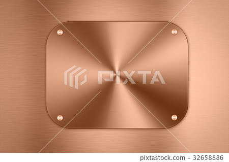 bronze metal plate background 32658886