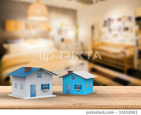 mock up house with interior background mock up house with interior background 32658981