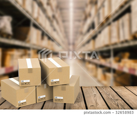 heap of stockpile with warehouse background 32658983