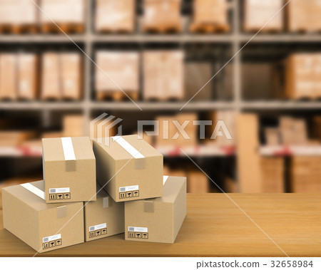 heap of stockpile with warehouse background 32658984