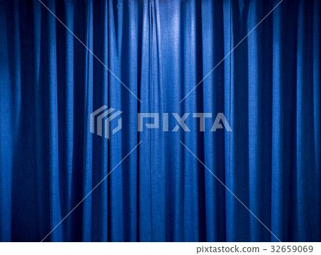 blue curtain background 32659069