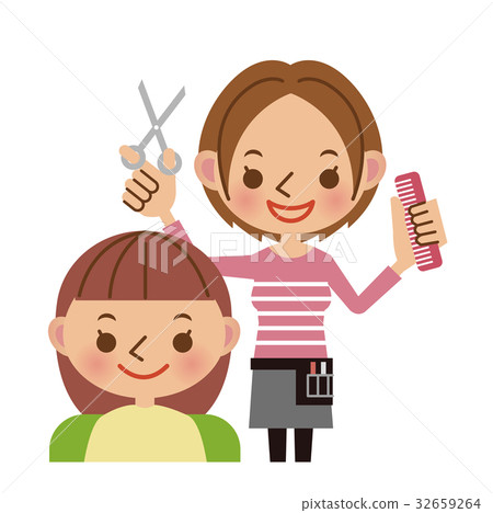 Hairdresser and customer 32659264