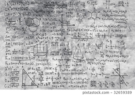 math formula on grey background - Stock Photo [32659389] - PIXTA