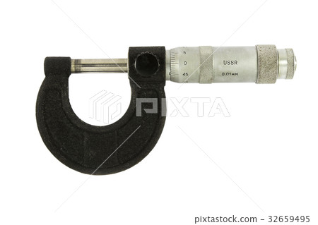 Micrometer on white 32659495