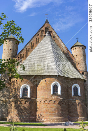 the ancient church of a defensive type 32659667