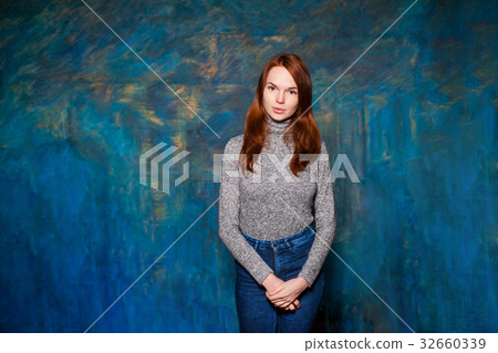 girl with red hair girl with red hair 32660339