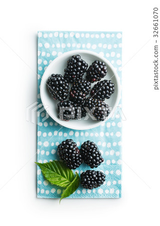 Tasty ripe blackberries in bowl. Tasty ripe blackberries in bowl. 32661070