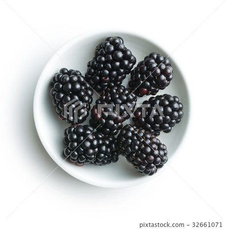 Tasty ripe blackberries in bowl. Tasty ripe blackberries in bowl. 32661071