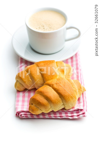 Tasty buttery croissants 32661079