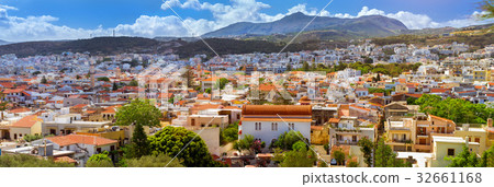 Resort Greek architecture in Rethymno, Crete Resort Greek architecture in Rethymno, Crete 32661168