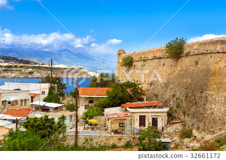 Resort Greek architecture in Rethymno, Crete Resort Greek architecture in Rethymno, Crete 32661172