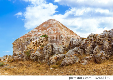 Courtyard & fortifications, Fortezza Castle, Crete Courtyard & fortifications, Fortezza Castle, Crete 32661189