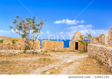 Courtyard & fortifications, Fortezza Castle, Crete 32661192