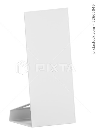 Blank paper table card 32663049