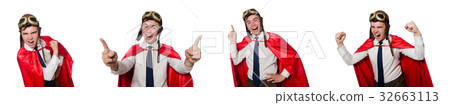 Funny hero isolated on the white Funny hero isolated on the white 32663113