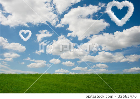 Romantic concept with clouds on sky Romantic concept with clouds on sky 32663476