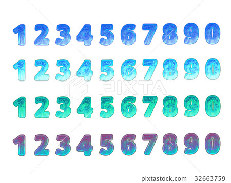 數字設置為藍色 32663759