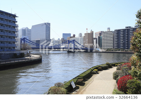 Kiyosu bridge and Sumidagawa 32664136