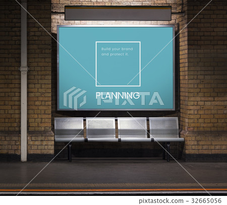 Illustration of identity branding business trademark on subway Illustration of identity branding business trademark on subway 32665056