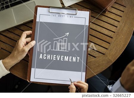 Hands working on notepad network graphic overlay Hands working on notepad network graphic overlay 32665227