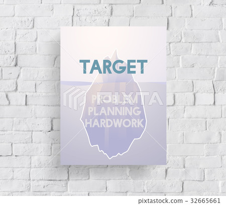 Problem Planning Hard Work Achievement Iceberg Graphic Problem Planning Hard Work Achievement Iceberg Graphic 32665661