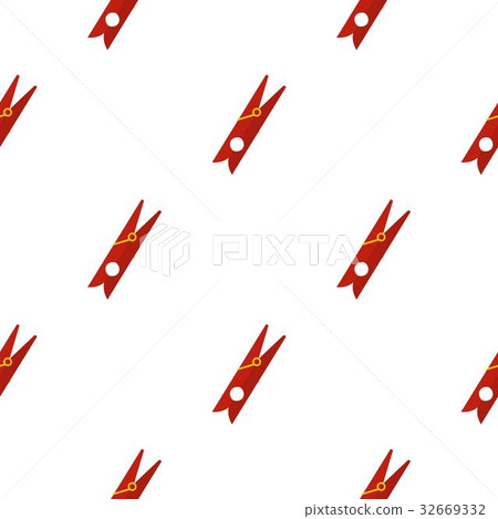 Red clothes pin pattern flat Red clothes pin pattern flat 32669332