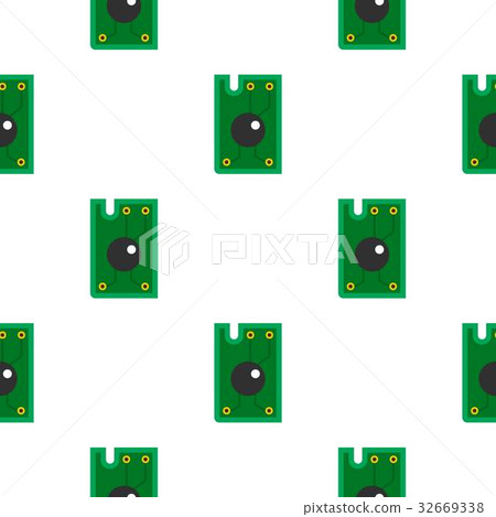 Processor chip pattern flat Processor chip pattern flat 32669338
