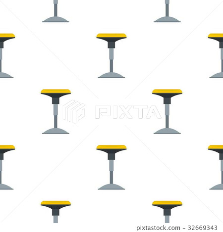 Yellow bar stool pattern flat Yellow bar stool pattern flat 32669343