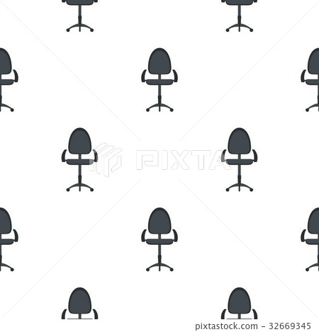Black modern office chair pattern flat Black modern office chair pattern flat 32669345