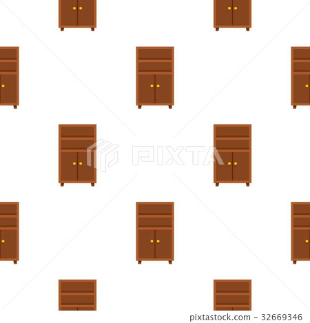 Wooden cabinet pattern flat Wooden cabinet pattern flat 32669346