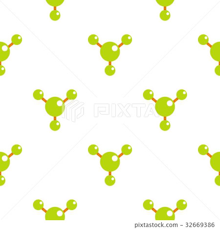 Abstract green molecules pattern flat - Stock Illustration [32669386 ...
