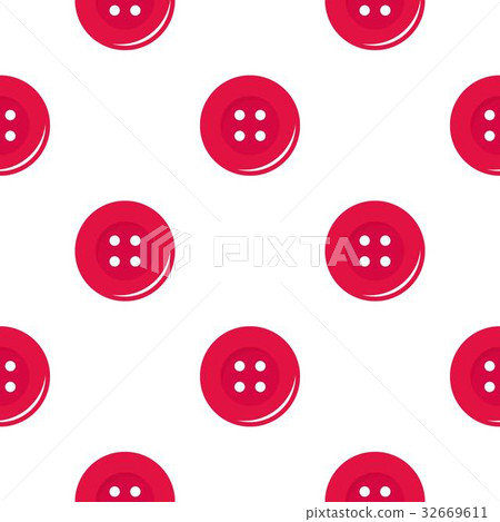 Pink sewing button pattern flat 32669611