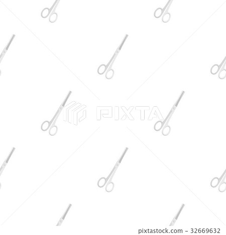 Stainless scissors pattern flat 32669632