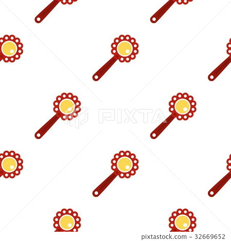 Baby rattle pattern flat 32669652