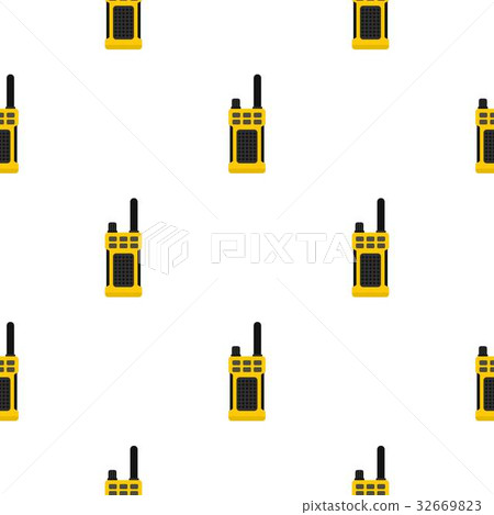 Portable radio transmitter pattern flat Portable radio transmitter pattern flat 32669823