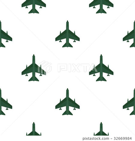 Aircraft with missiles pattern flat Aircraft with missiles pattern flat 32669984