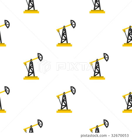 Oil rig pattern flat Oil rig pattern flat 32670053