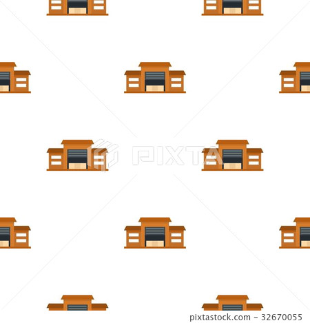 Warehouse pattern flat - Stock Illustration [32670055] - PIXTA