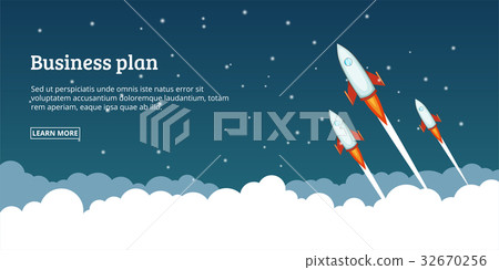 Business plan launching concept, cartoon style 32670256