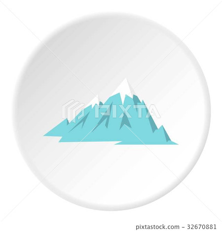Rocky Mountains icon circle Rocky Mountains icon circle 32670881