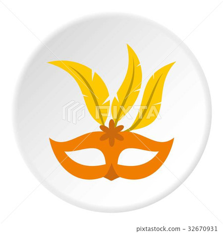 Mask icon circle 32670931