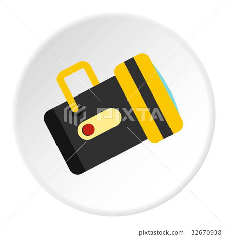 Flashlight icon circle 32670938