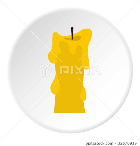 Thick candle icon circle Thick candle icon circle 32670939
