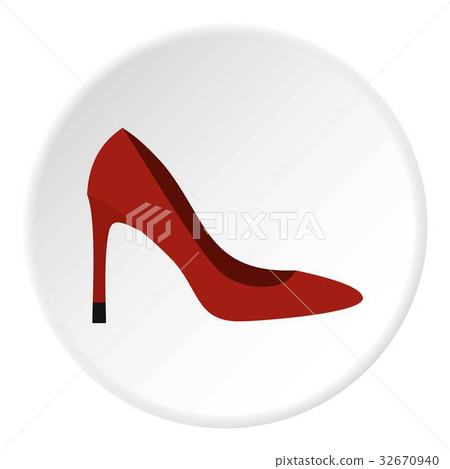 Shoe icon circle 32670940