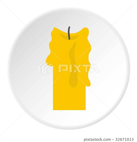 Decorative candle icon circle 32671013