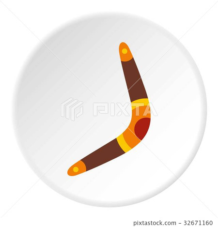 Boomerang icon circle 32671160