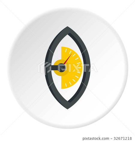 Hand power meter icon circle 32671218
